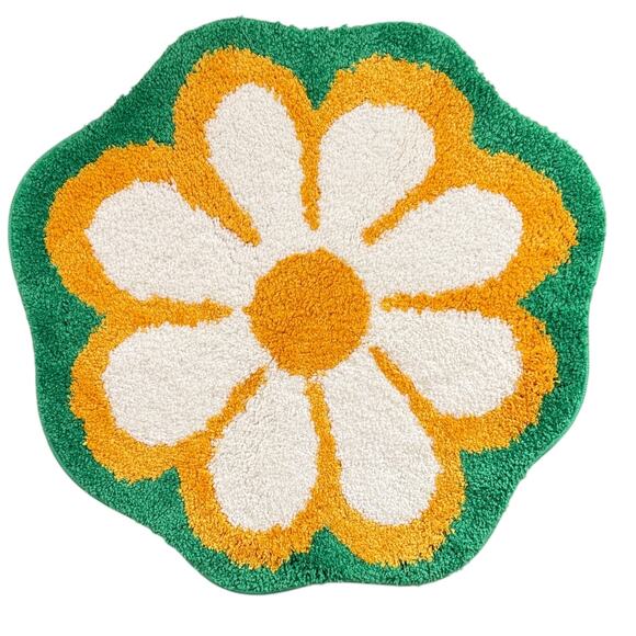 IKEA KARRKNIPPROT Floral Pattern Multicolored Bath Mat 26" - Picture 1 of 2